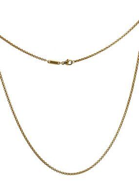 Authentic Chopard 18K Yellow Gold Link Chain Necklace Size 17"